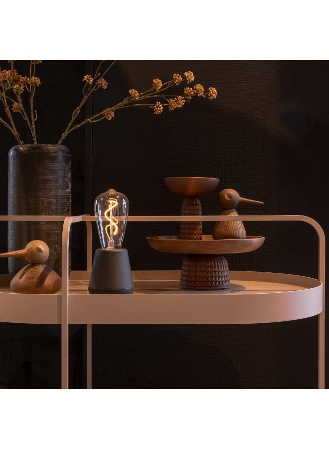 HUMBLE One Wireless Portable LED Black Wood Effect Table Light Dimmable Mood Lighting Indoor Outdoor Cosy Warm Long Lasting Dining Home Garden Waterproof Design IP65 - Image 2